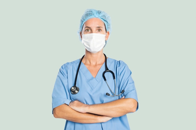 Vrouwelijke arts met een stethoscoopportret
