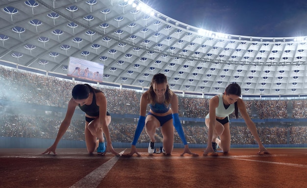 Gratis foto vrouwelijke atleet