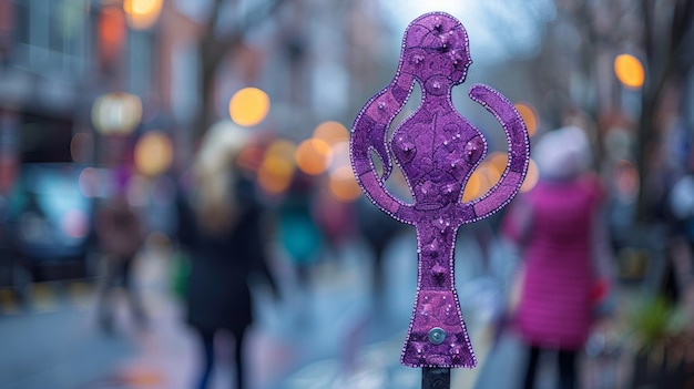 Vrouwen protesteren voor rechten op Vrouwendag