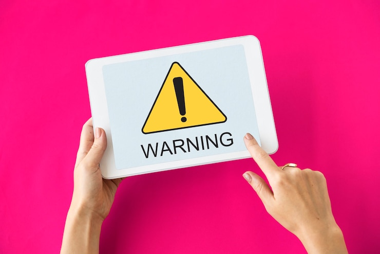 Gratis Foto waarschuwingsbord voorzichtigheidspictogram word