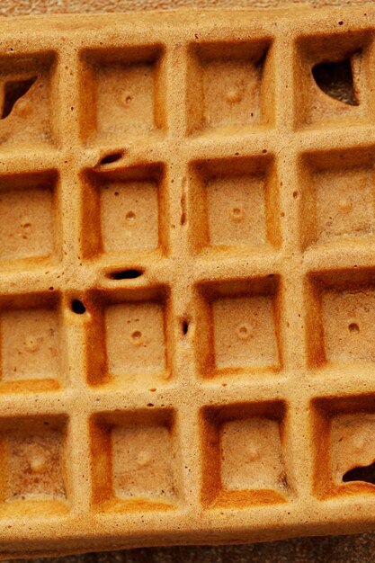 Wafels met framboos en bosbes