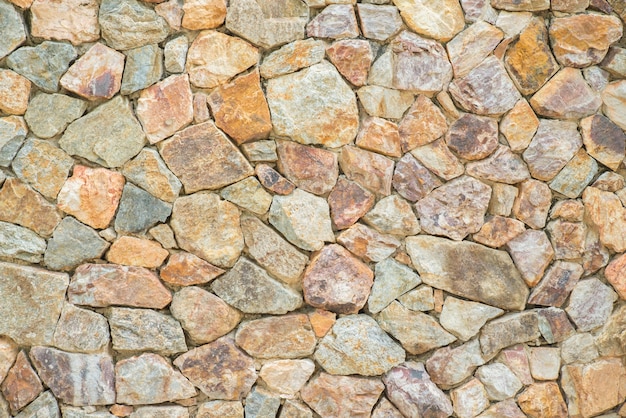 Wall of ongelijke rotsen