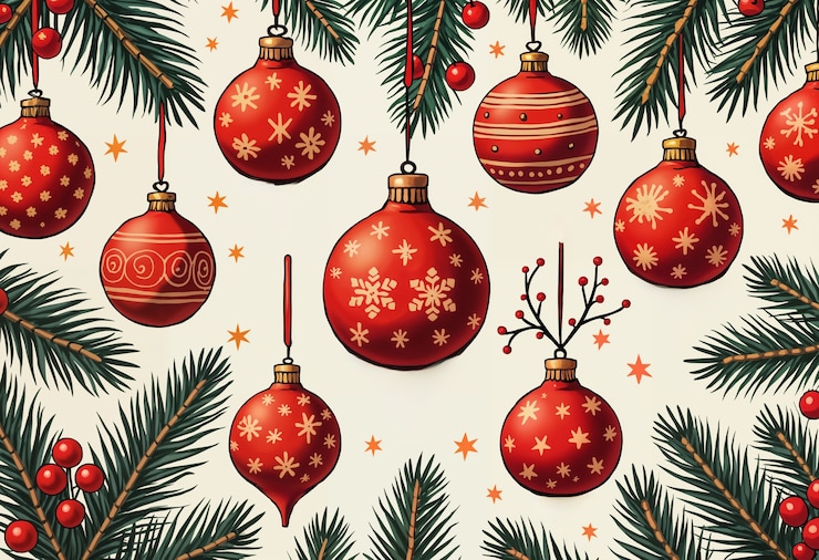 Gratis Foto wallpaper in de stijl van een kerstcadeauverpakking