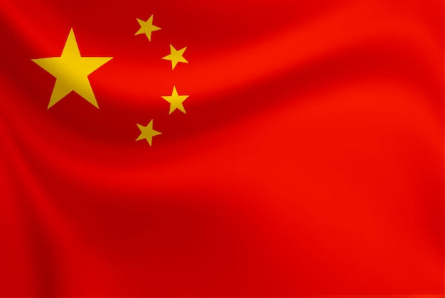 Wapperende vlag van de republiek china