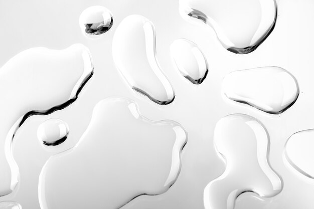Waterdruppels textuur achtergrond, wit design