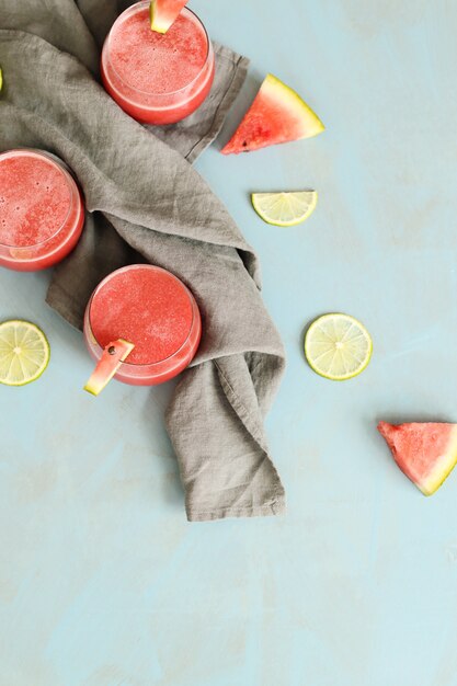 Watermeloen smoothie, zomers verfrissend drankje