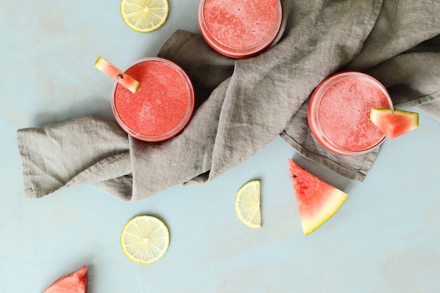 Watermeloen smoothie, zomers verfrissend drankje