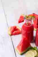 Gratis foto watermeloen smoothie