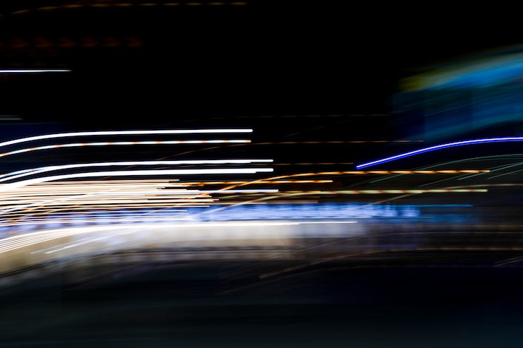 Gratis Foto wazig nachtlicht