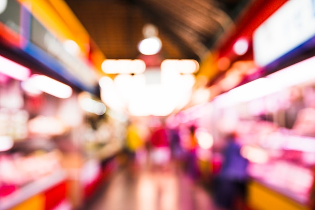 Wazig supermarkt achtergrond