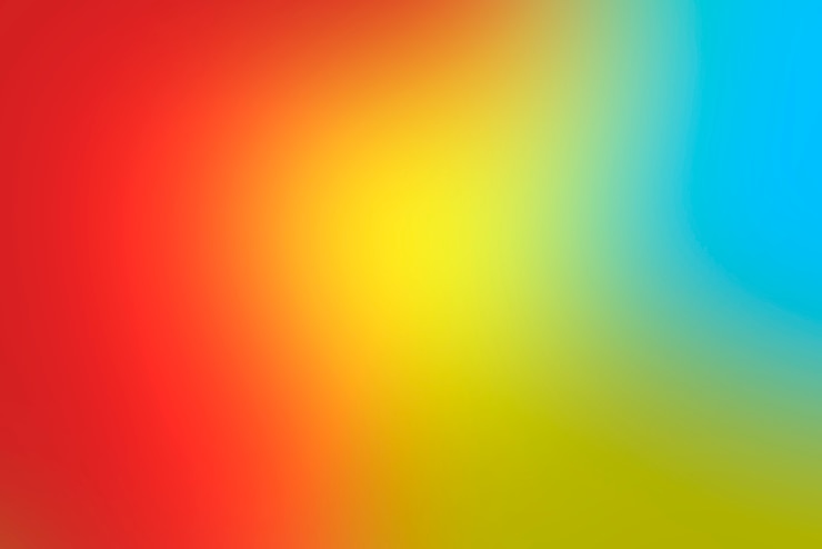 Gratis Foto wazig verloop abstracte achtergrond met levendige primaire kleuren