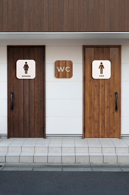 Wc-bord in de stad