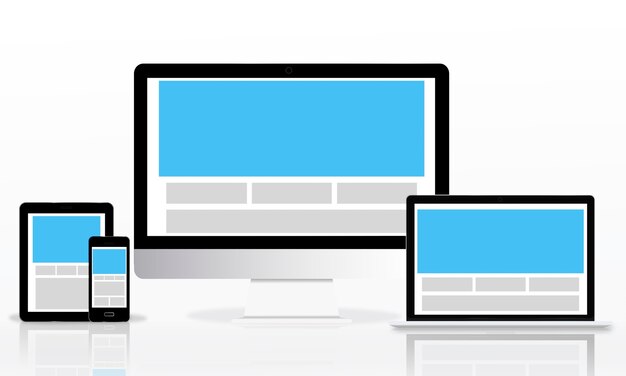 Web Design Template Kopie Ruimte Concept