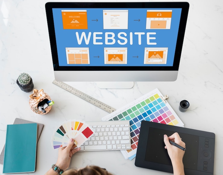 Gratis Foto websjabloon website ontwerpconcept