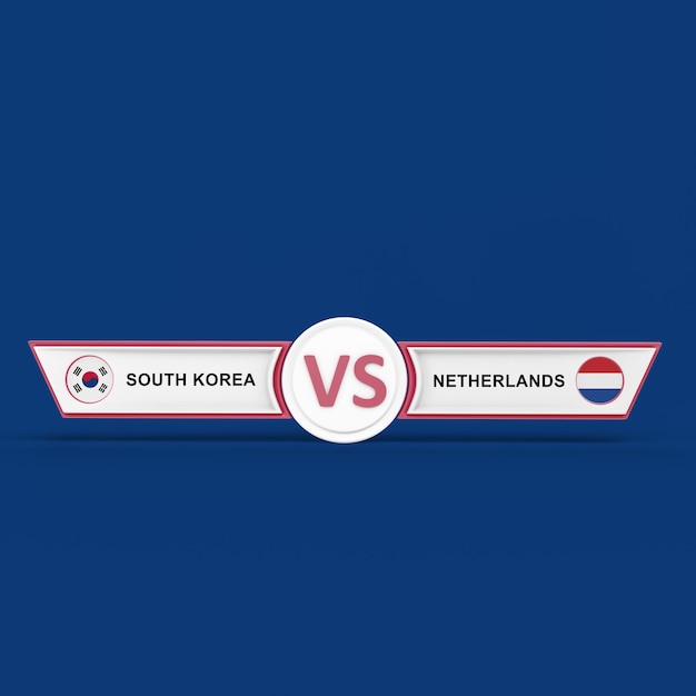 Wedstrijd Zuid-Korea versus Nederland