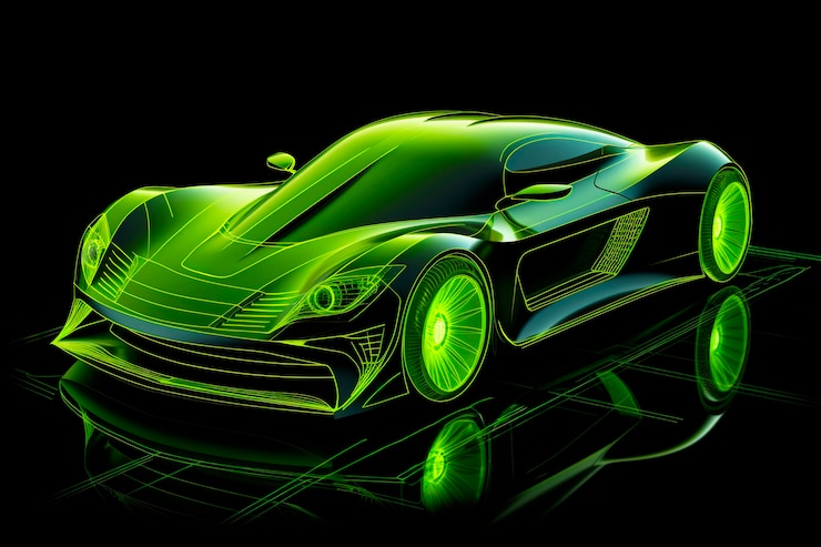 Gratis Foto weergave van 3d-automodel