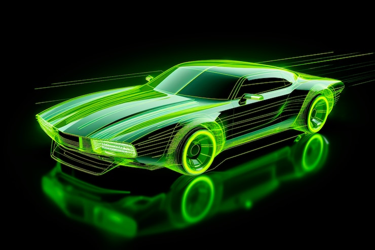 Gratis Foto weergave van 3d-automodel