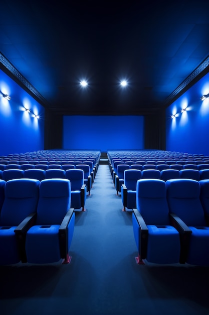Weergave van 3D-bioscoop theaterzaal