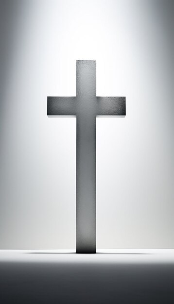 Weergave van 3D-eenvoudig religieus kruis