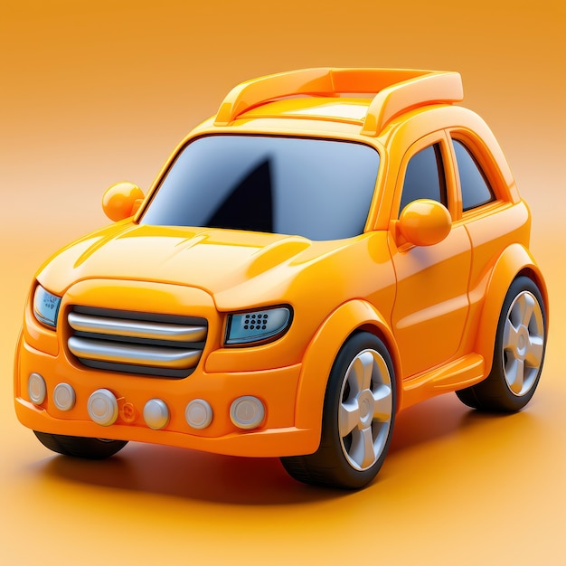 Gratis foto weergave van grafische 3d-auto