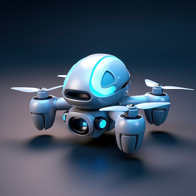 Weergave van grafische 3D-drone