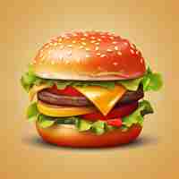 Gratis foto weergave van grafische 3d-fastfood