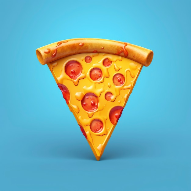 Gratis foto weergave van grafische 3d-pizza