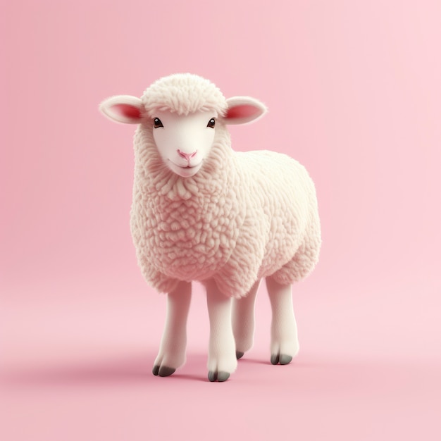 Gratis foto weergave van grafische 3d-schapen