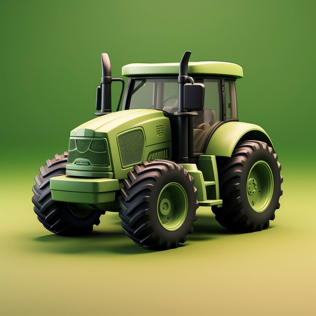 Weergave van grafische 3D-tractor