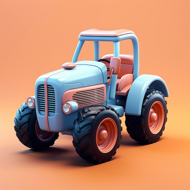 Weergave van grafische 3D-tractor