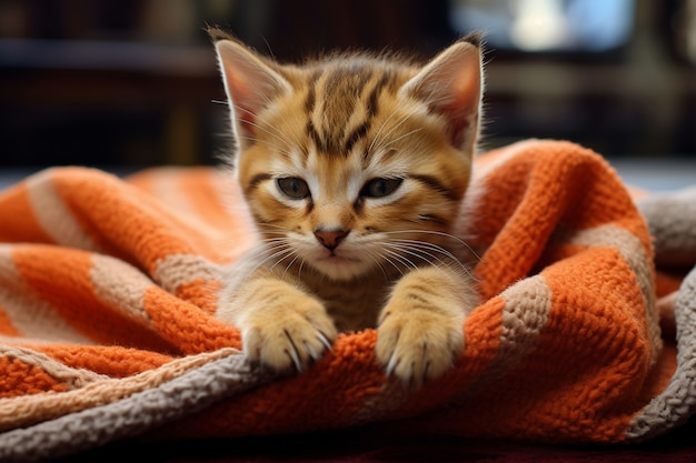 Gratis foto weergave van schattig uitziende kitten