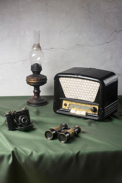 Gratis foto weergave van vintage radiostation