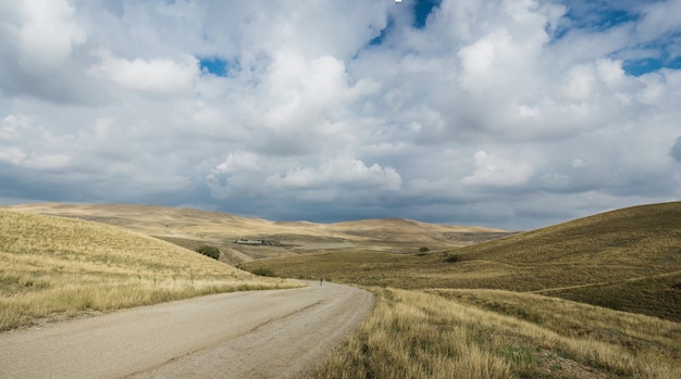 Gratis foto weg naar udabno, georgië