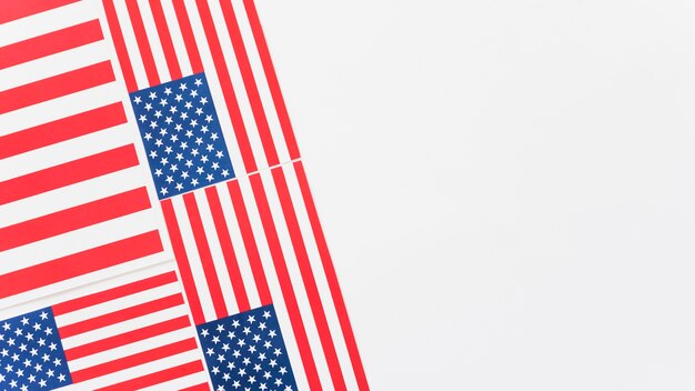 Weinig verenigde Amerikaanse vlaggen