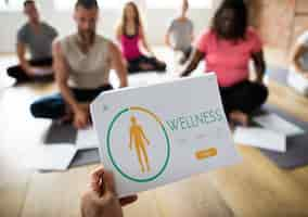 Gratis foto wellness dieetplan gezond leven icoon