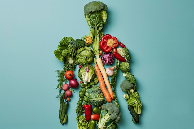 Gratis foto wereldgezondheidsdag vieren met gezond eten.