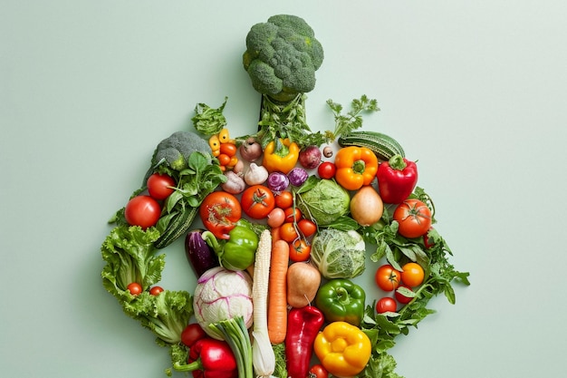 Gratis foto wereldgezondheidsdag vieren met gezond eten.