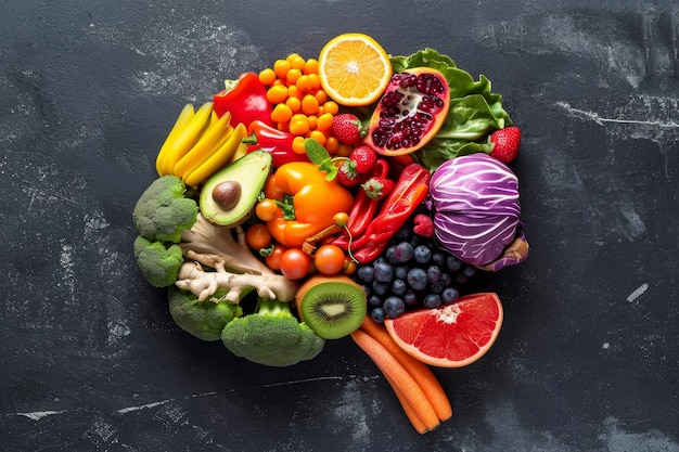 Gratis foto wereldgezondheidsdag vieren met gezond eten.