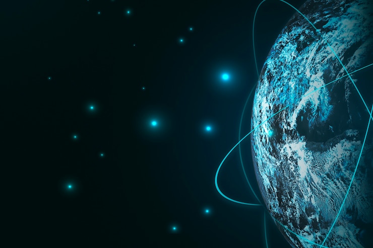 Gratis Foto wereldwijde connecties achtergrond voor social media banner