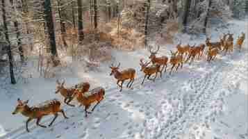 Gratis foto wild deer in nature