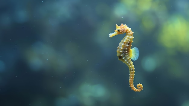 Gratis foto wild zeepaard in de oceaan onderwateromgeving