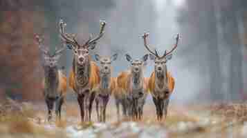 Gratis foto wilde herten in de natuur