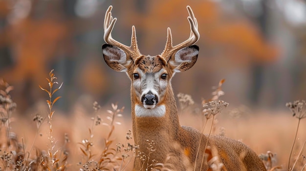 Wilde herten in de natuur