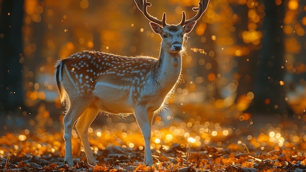 Gratis foto wilde herten in de natuur