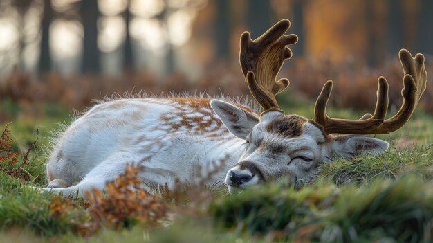 Wilde herten in de natuur