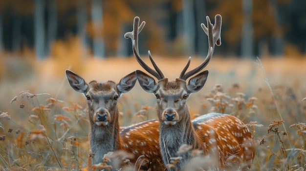 Gratis foto wilde herten in de natuur