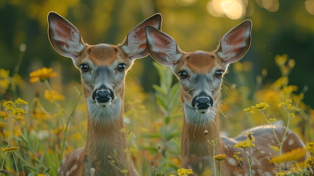 Gratis foto wilde herten in de natuur