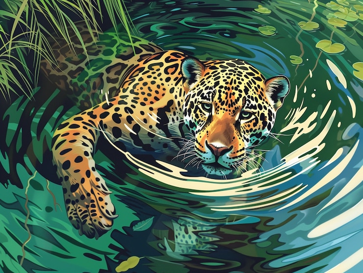 Gratis Foto wilde jaguar in de jungle
