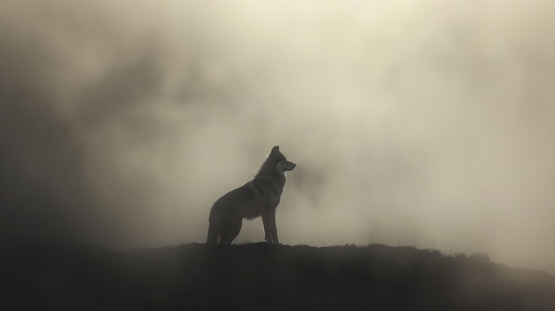 Gratis foto wilde wolf in de natuur