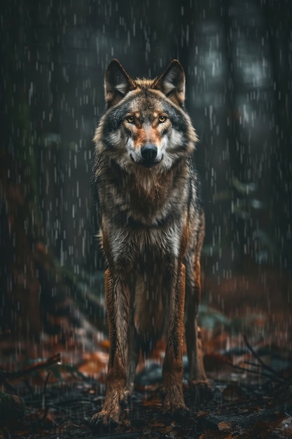 Gratis foto wilde wolf in de natuur